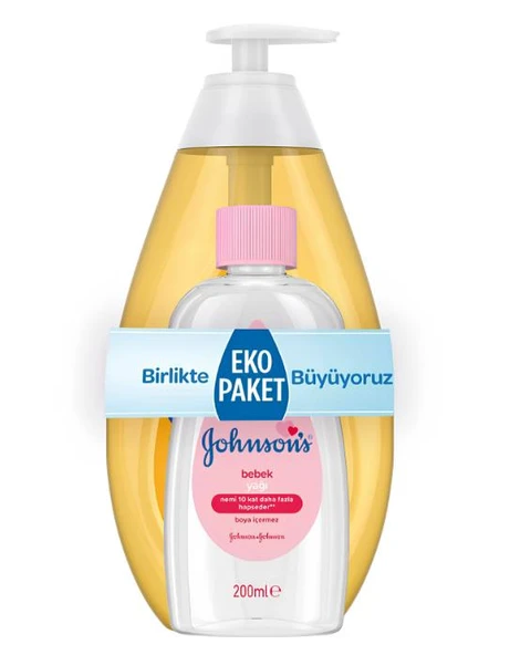 Johnson's Baby Bebek Şampuanı 750ml + Bebek Yağı 200ml ürün görseli 1