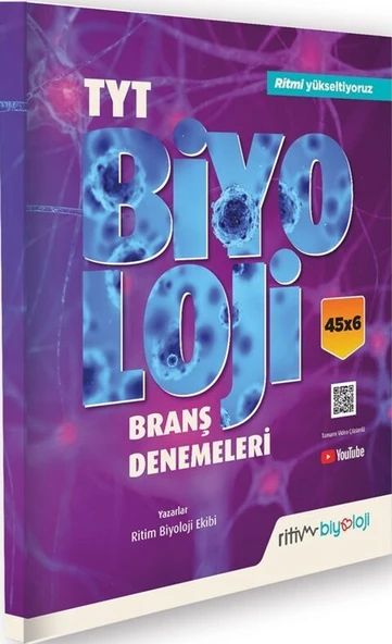 Ritim Biyoloji TYT Biyoloji 45 x 6 Branş Denemeleri ürün görseli 1