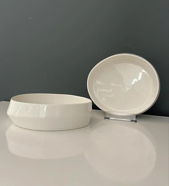 TANTİTONİ SPACE BEYAZ PORSELEN 2 Lİ KASE SETİ 16,2 CM ürün görseli 1