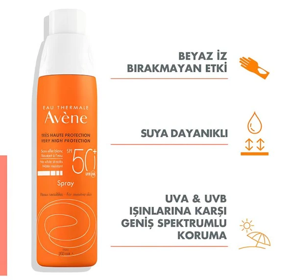 Avene Spray SPF50+ Güneş Spreyi 200ml - Resim 2