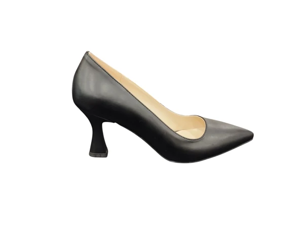 Merry Pace 6394066Z 7 cm Kadeh Topuklu Sivri Burun Kadın Stiletto Ayakkabı ürün görseli 1