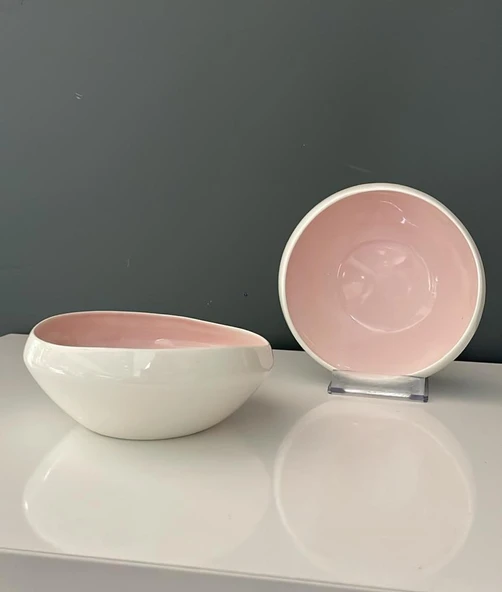 TANTİTONİ SKY PEMBE PORSELEN 2 Lİ KASE SETİ 14.4 CM ürün görseli 1