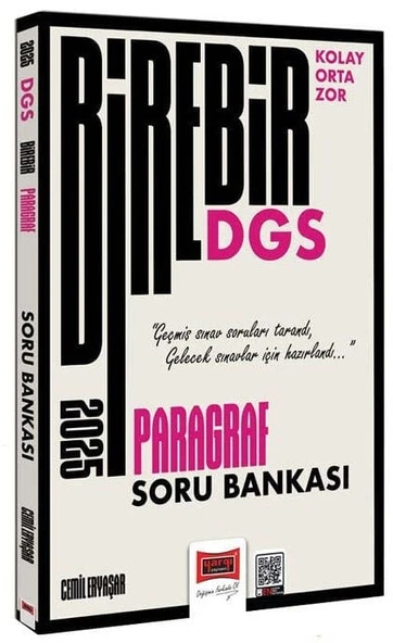 Yargı 2025 DGS Paragraf Soru Bankası Birebir Serisi - Cemil Eryaşar Yargı Yayınları ürün görseli 1