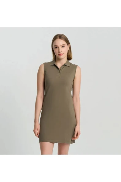 Columbia CSC W Basic Polo Sleeveless Dress Kadın Elbise CS0407 ürün görseli 1