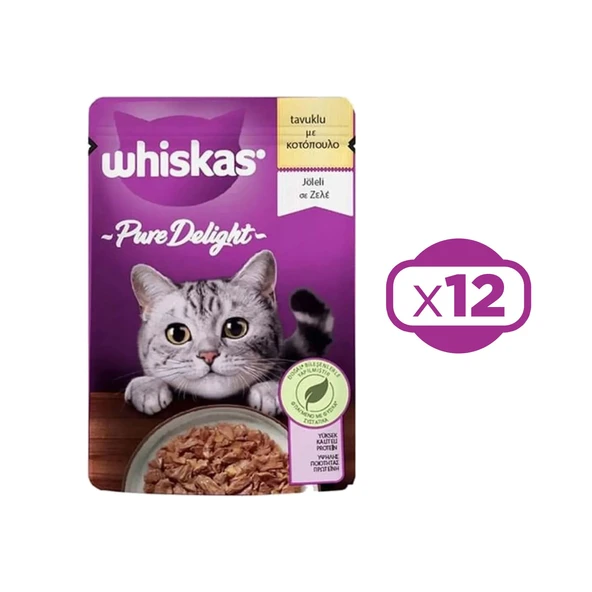 Whiskas Pouch Tavuklu Yetişkin Kedi Konservesi 85 gr X 12 Adet ürün görseli 1