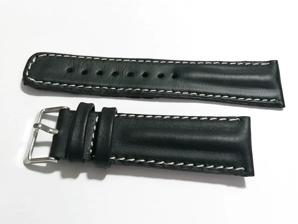Fado Her Saate Uygun Bombeli  20 mm Piramit modeli   UZUN  XL   Hakiki Deri (219)  SİYAH ürün görseli 1