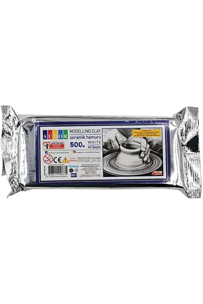 Seramik Hamuru / Beyaz Kil 500gr. ürün görseli 1