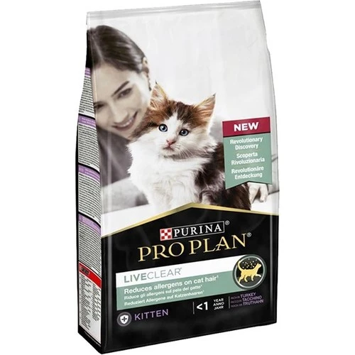 Pro Plan Live Clear Kitten Hindili Yavru Kedi Maması 1.4 kg ürün görseli 1