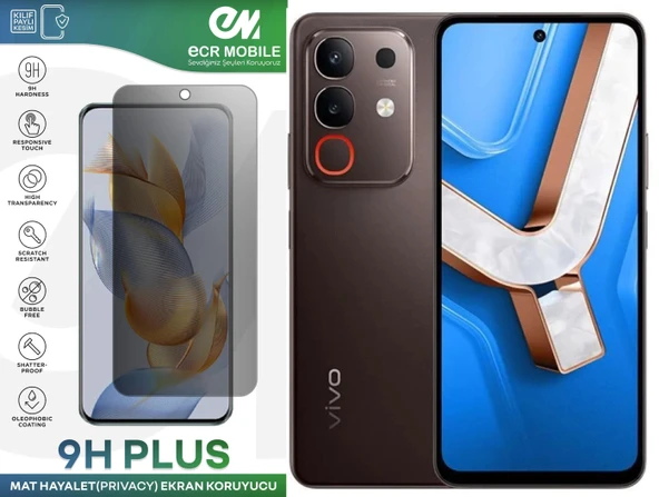 Vivo Y29 4G ile Uyumlu HAYALET(Privacy) 9H Esnek Nano Kırılmayan Ekran Koruyucu ürün görseli 1