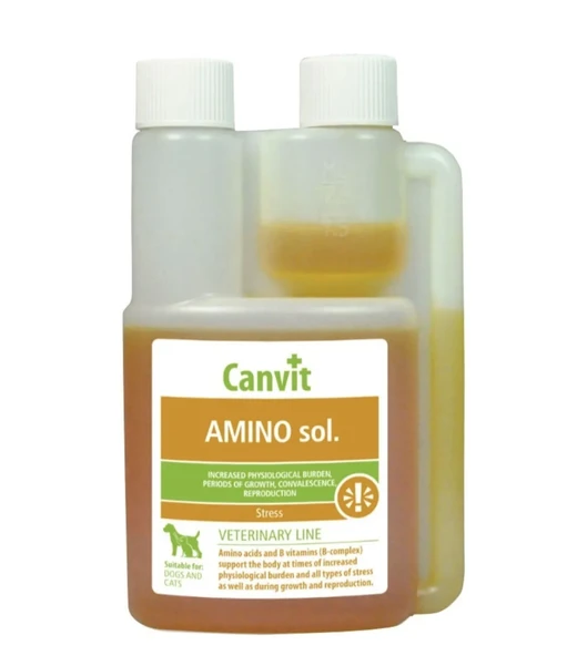 Canvit Amino sol. 250 ml Kedi ve Köpekler için Vitamin ve Aminoasit desteği ürün görseli 1