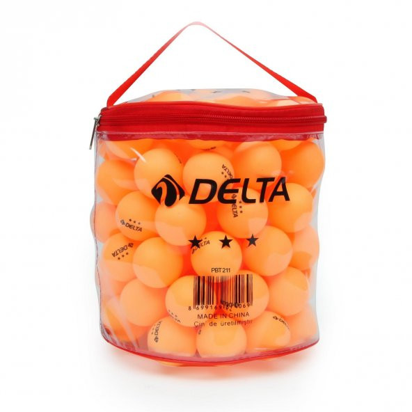 Delta Çantalı 100 adet Turuncu Masa Tenisi Topu (Pinpon Topu) ürün görseli 1
