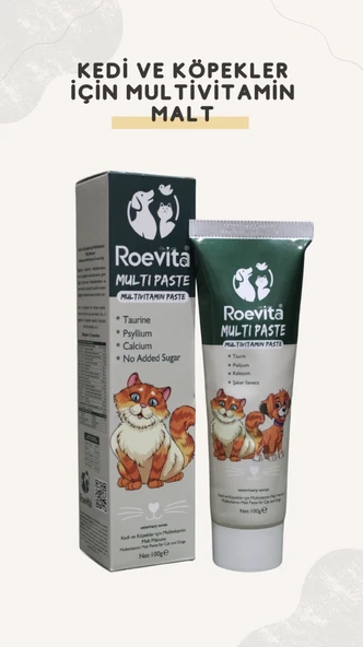 Roevita Kedi ve Köpekler için Multi Vitamin Paste Multi Vitamin Maltı 100 Gr ürün görseli 1