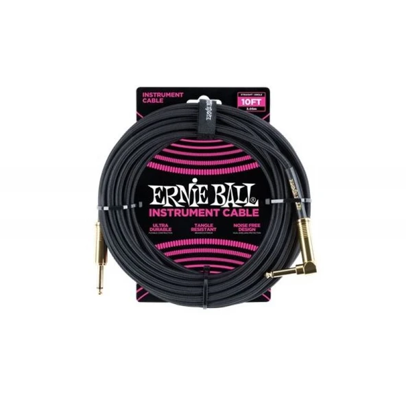Ernieball P06081 10ft / Enstrüman Kablosu ürün görseli 1