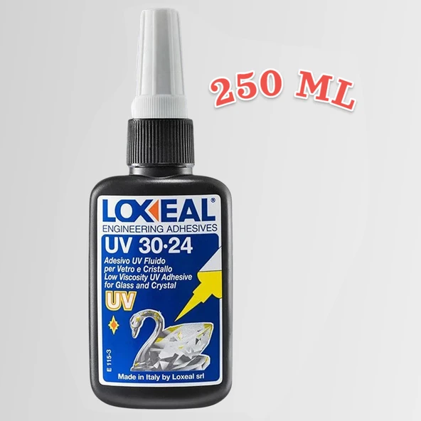 Loxeal UV 30-24 Yüksek Mukavemetli UV Cam Yapıştırıcısı 250 ML ürün görseli 1