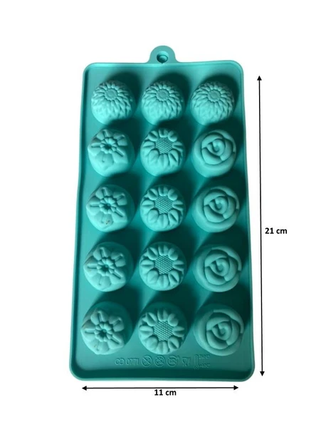 SİLİKON ÇİKOLATA KALIBI KARIŞIK 21*11 CM ürün görseli 1