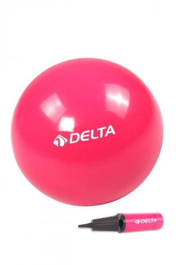 Delta 20 cm Fuşya Pilates Denge Egzersiz Topu + Pilates Topu Pompası ürün görseli 1