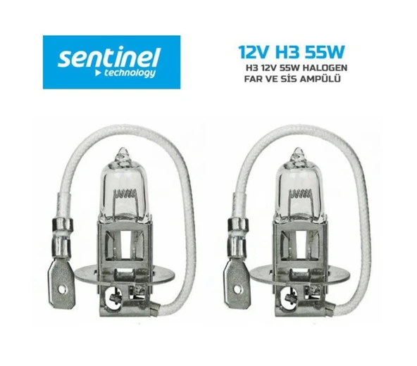 H3 Ampul 12v Standart 55w 2 Adet ürün görseli 1