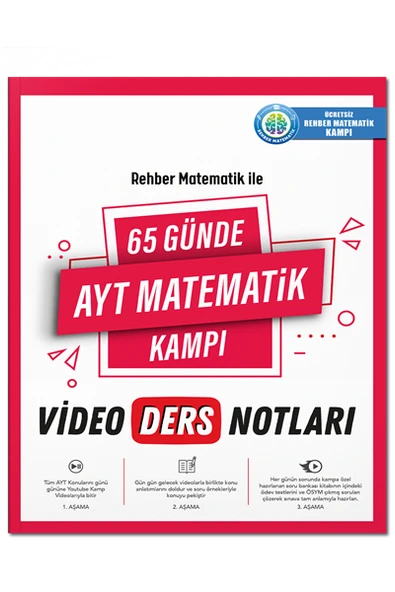 Rehber Matematik 65 Günde AYT Matematik Video Ders Notları ürün görseli 1