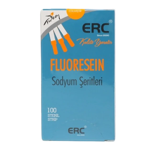 ERC Fluoresein Test Çubuğu (100 lü kutu) ürün görseli 1