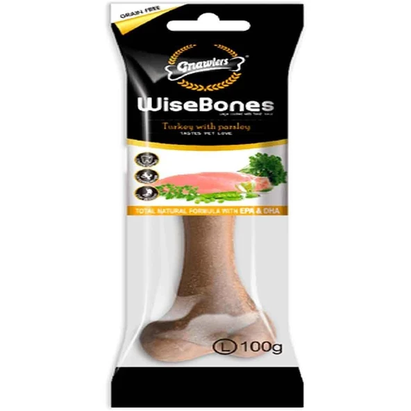 Gnawlers Wisebones Hindili Ve Maydonzlu Köpek Ödülü Large ürün görseli 1