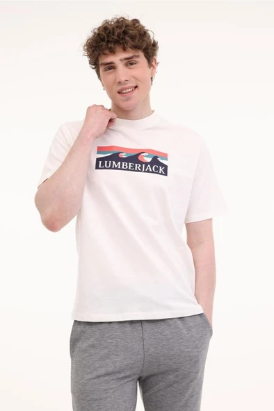 Lumberjack ML ROGER 11OTD2-31 5FX 101940574 Erkek Tişört Ekru S-XXL ürün görseli 1