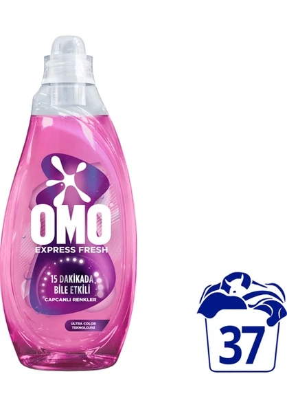 Omo Express Fresh Capcanlı Renkler Renkli ve Siyahlar Sıvı Çamaşır Deterjanı 1480 ml ürün görseli 1