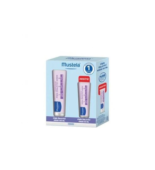 Mustela Vitamin Barrier 1-2-3 Cream 50 ml ve 100 ml | Pişik Bakım Kremi Seti ürün görseli 1