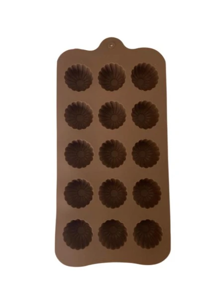 SİLİKON ÇİKOLATA KALIBI ÇİÇEK 21*11 CM - Resim 2