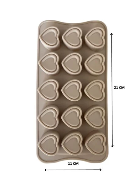 SİLİKON ÇİKOLATA KALIBI KALP 21*11 CM ürün görseli 1