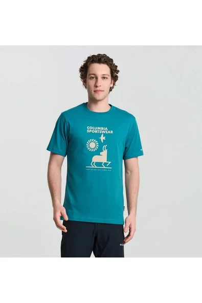 Columbia CSC M Naturally Outdoor SS Tee Erkek Kısa Kollu Tişört CS0410 ürün görseli 1