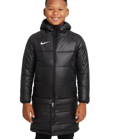 Nike Therma Fit Academy Pro 2in1 Çocuk Siyah Kapüşonlu Mont DJ6363-010 ürün görseli 1