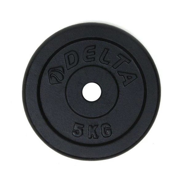 Delta 5 Kg x 2 Adet Siyah Döküm Plaka Çiftli Ağırlık Flanş ürün görseli 1