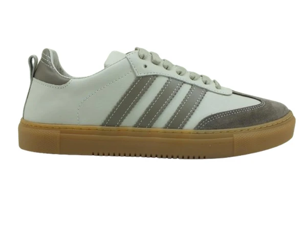Kadın Krem Bağcıklı Sneaker – Rahat Günlük Spor Ayakkabı 86 FLR 3020 ürün görseli 1