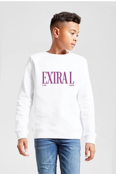 Jennie ExtraL Beyaz Çocuk 2ip Sweatshirt ürün görseli 1