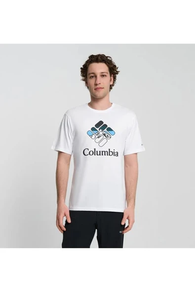 Columbia CSC M Heavenly Stacked Gem SS Tee Erkek Kısa Kollu Tişört CS0413 ürün görseli 1