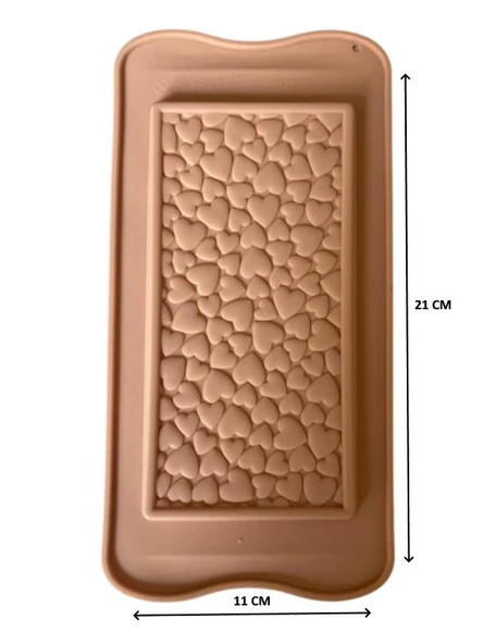 SİLİKON ÇİKOLATA KALIBI MİNİ KALP 21*11 CM ürün görseli 1