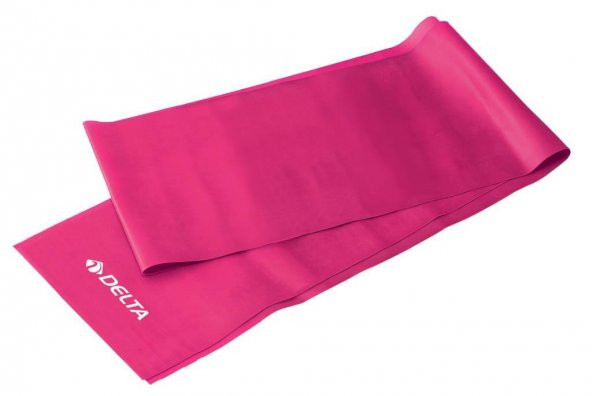 Delta Pilates Bandı Orta Sert 120 x 15 cm Egzersiz Direnç Lastiği (Uç Kısmı Açık) ürün görseli 1