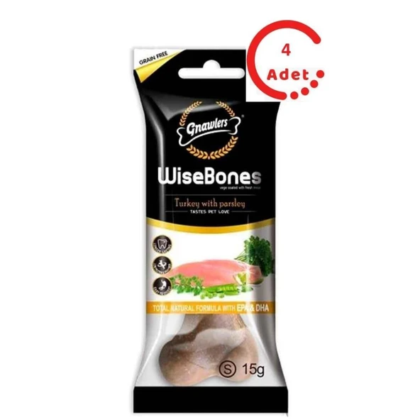 Gnawlers Wisebones Hindi Ve Maydonozlu Köpek Ödülü x 4 Adet ürün görseli 1