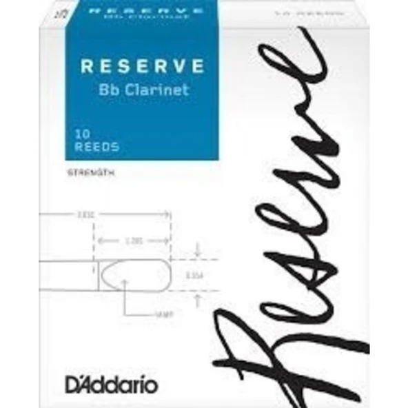 D\'Addario Woodwinds Reserve DCR1030 Sib Klarnet Kamışı No:3 ürün görseli 1