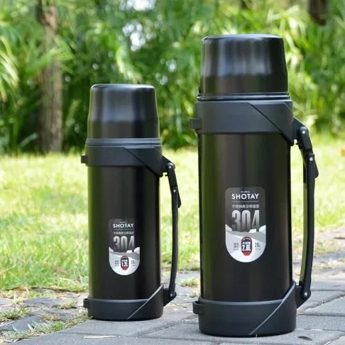 Shotay Çelik Termos 2000Ml Siyah - Resim 6