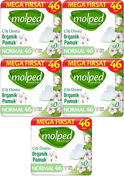 Molped Pure&Soft Hijyenik Ped Normal 230 (5PK*46) Adet Mega Pk ürün görseli 1