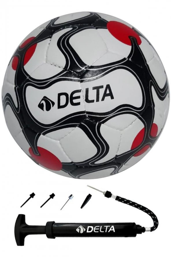 Delta Vega El Dikişli 4 Numara Dura-Strong Futbol Topu + Çok Fonksiyonlu Top Pompası İkili Set ürün görseli 1