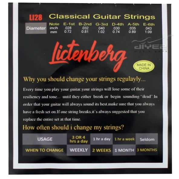 Lichtenberg LI-28 Klasik Gitar Teli - Resim 2