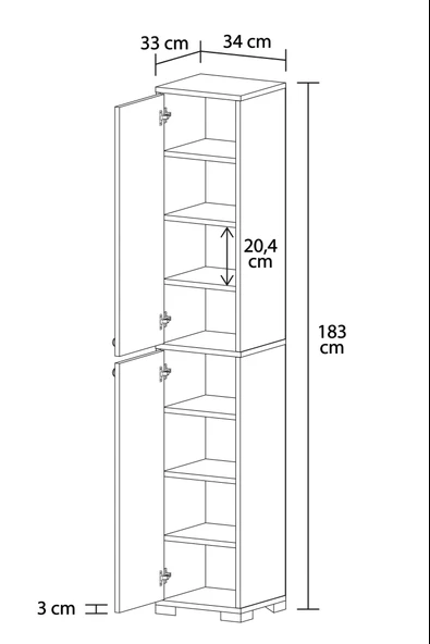 Elite No.1 Banyo Dolabı - Resim 3