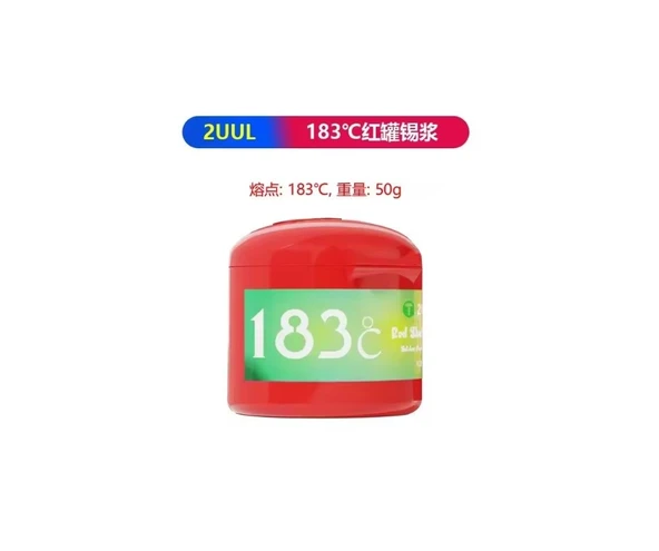 2UUL 183° Derece Red Skull Solder Sıvı Lehim 50gr ürün görseli 1