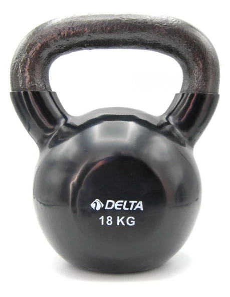 Delta 18 Kg. Çaydanlık Tipi Siyah Demir Dambıl - Kettlebell ürün görseli 1