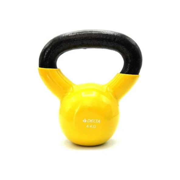 Delta 4 Kg. Çaydanlık Tipi Sarı Demir Dambıl - Kettlebell ürün görseli 1