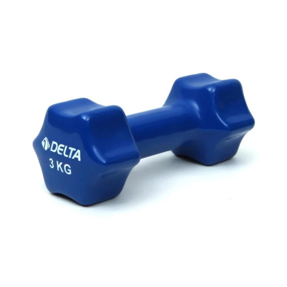 Delta 3 Kg x 1 Adet Deluxe Pvc Kaplama Lacivert Demir Dambıl ürün görseli 1