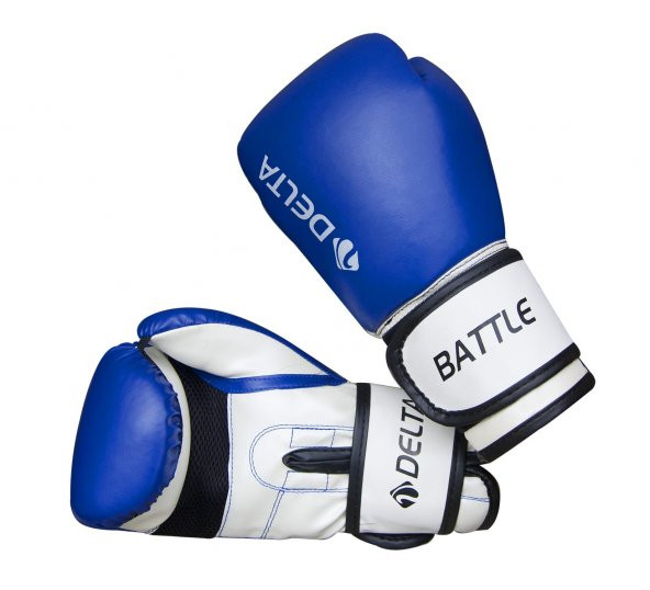 Delta Battle Dura-Strong Mavi-Beyaz Boks Eldiveni ürün görseli 1