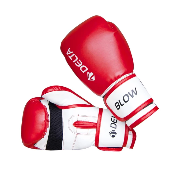 Delta Blow Dura-Strong Kırmızı-Beyaz Boks Eldiveni ürün görseli 1